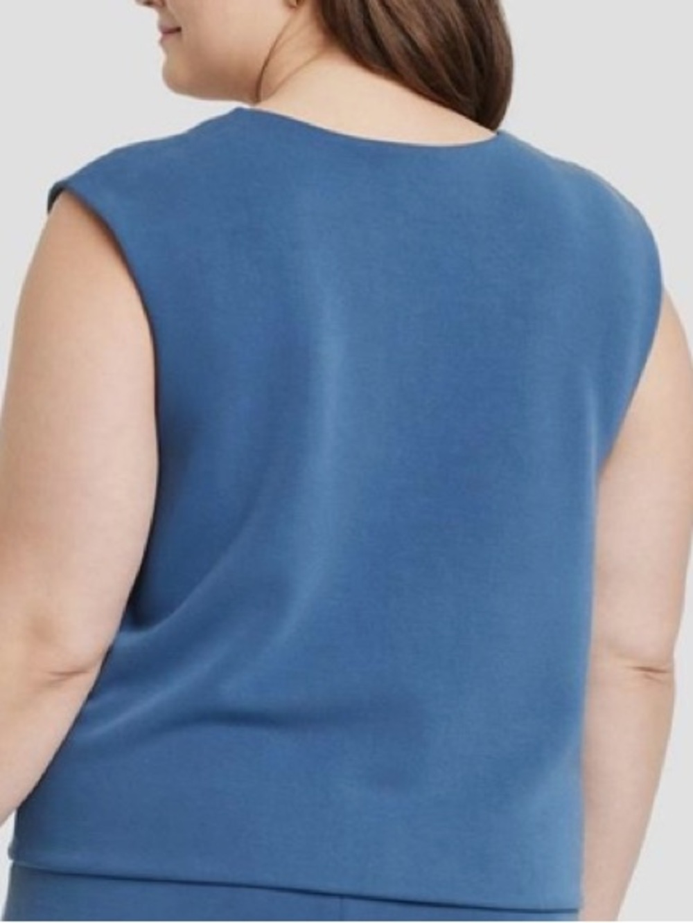 a new day Blue V-Neck Sleeveless Top